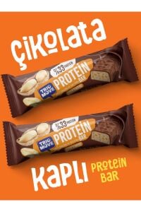 TrioMove Protein Bar - Yer Fıstıklı ve Sütlü Çikolatalı, %33 Protein, 50 gr x 9 Adet