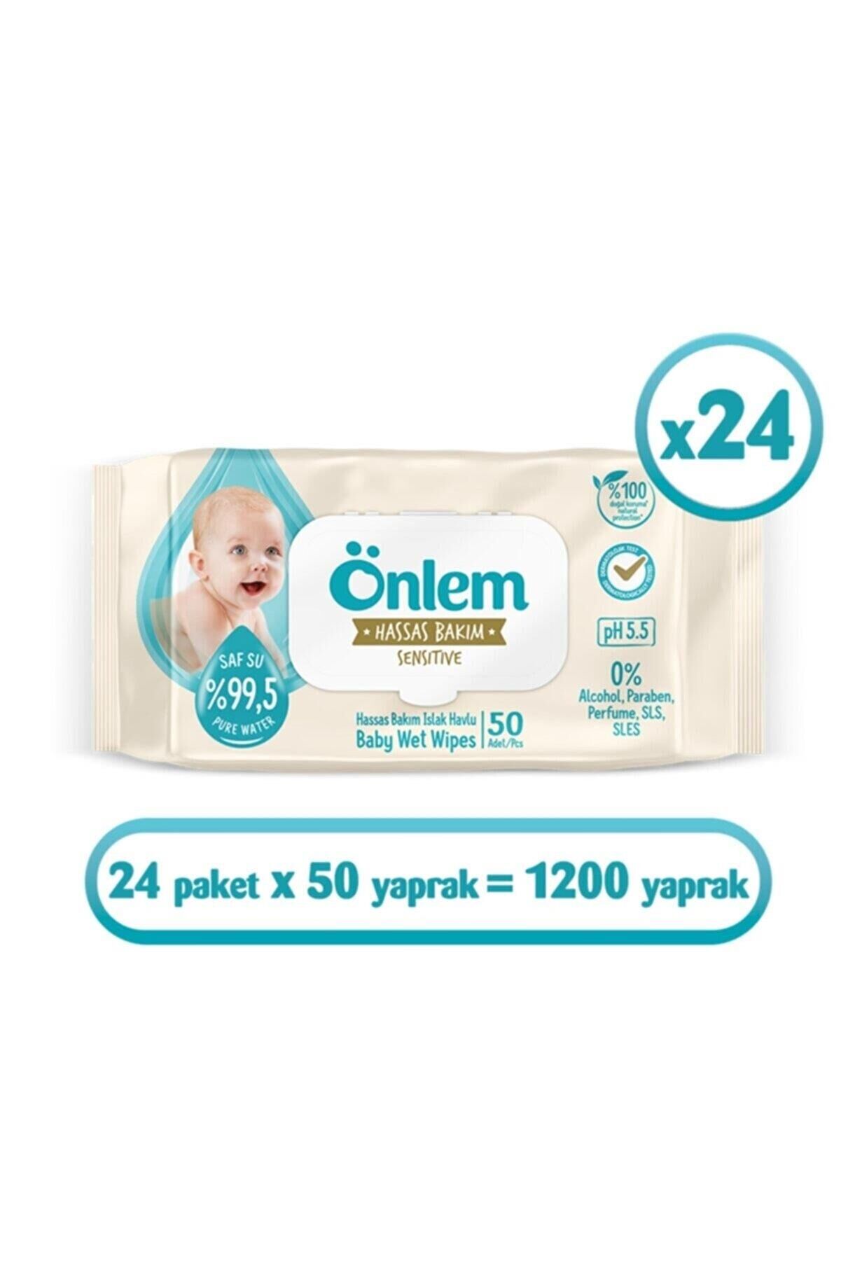 Önlem Hassas Bakım Islak Mendil 50li x 24 Adet