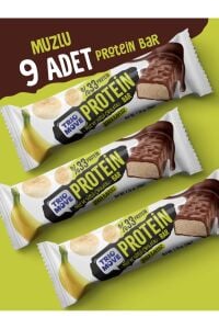 TrioMove Protein Bar - Muz ve Sütlü Çikolatalı, %33 Protein, 50 gr x 9 Adet
