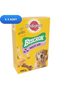 Pedigre Biscrok Multi Mix Köpek Ödül Bisküvisi 500 gr x 3 Adet