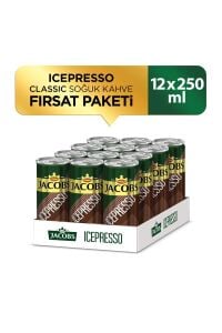 Jacobs Icepresso CLASSIC 250 ml Soğuk Kahve x 12 Adet