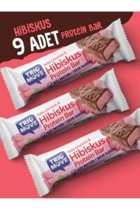 TrioMove Protein Bar - Hibiskus ve Sütlü Çikolatalı, %33 Protein, 50 gr x 9 Adet