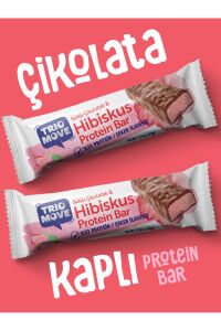 TrioMove Protein Bar - Hibiskus ve Sütlü Çikolatalı, %33 Protein, 50 gr x 9 Adet