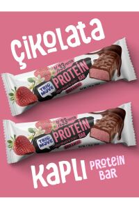 TrioMove Protein Bar - Çilekli Ve Sütlü Çikolatalı, %33 Protein, 50 gr x 9 Adet