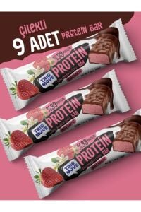TrioMove Protein Bar - Çilekli Ve Sütlü Çikolatalı, %33 Protein, 50 gr x 9 Adet