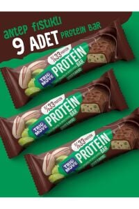 TrioMove Protein Bar - Antep Fıstıklı ve Sütlü Çikolatalı, %33 Protein, 50 gr x 9 Adet