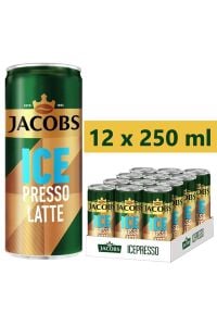 Jacobs Icepresso LATTE 250 ml Soğuk Kahve x 12 Adet