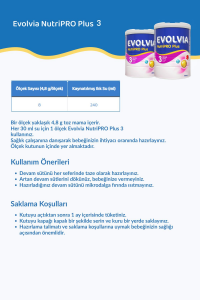 Evolvia NutriPRO Plus 3 Devam Sütü 1000 gr x 3 Adet