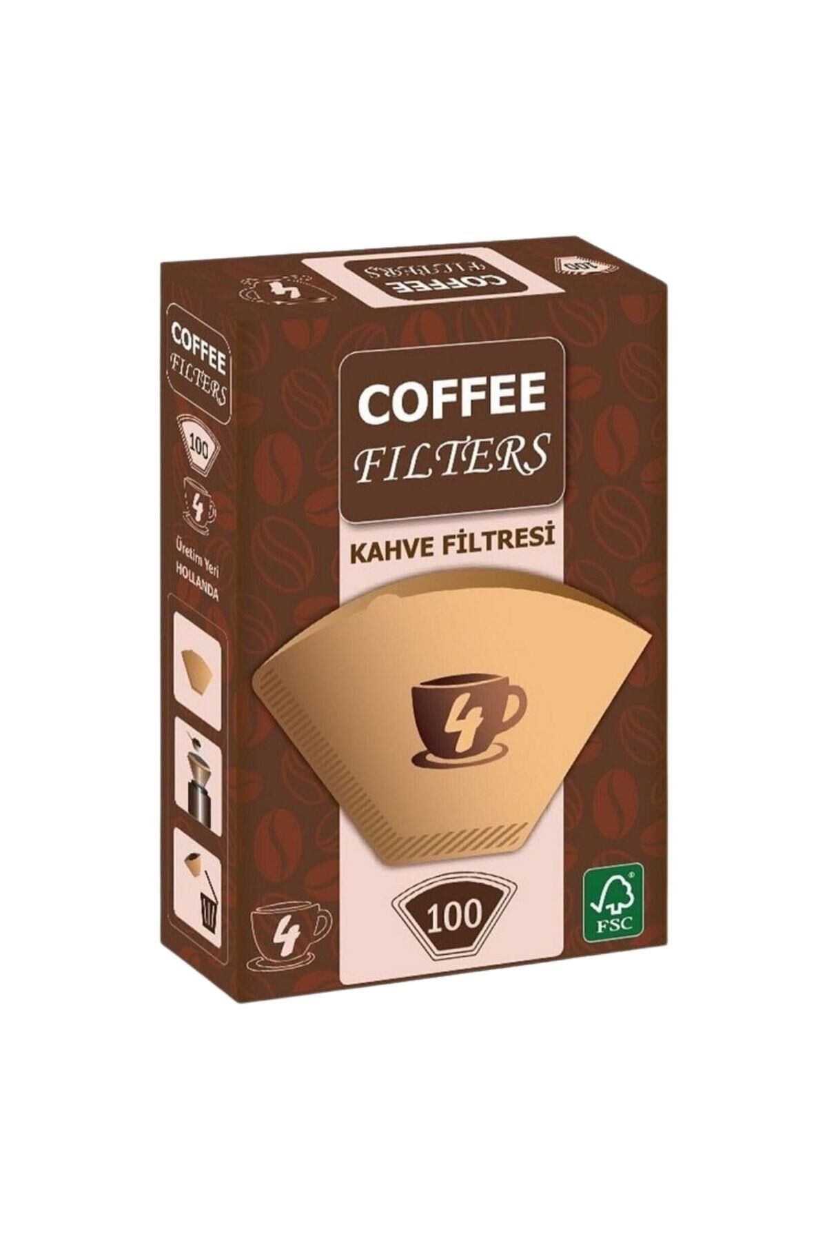 Coffeo Filters NO4 100 Adet Kahve Filtre Kağıdı