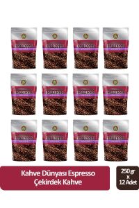 Kahve Dünyası Espresso Çekirdek Kahve 250 gr x 12 Adet