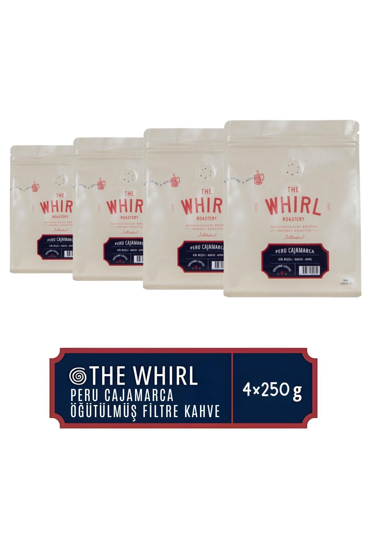 The Whirl Peru Cajamarca Öğütülmüş Filtre Kah 250 gr x 4 Adet