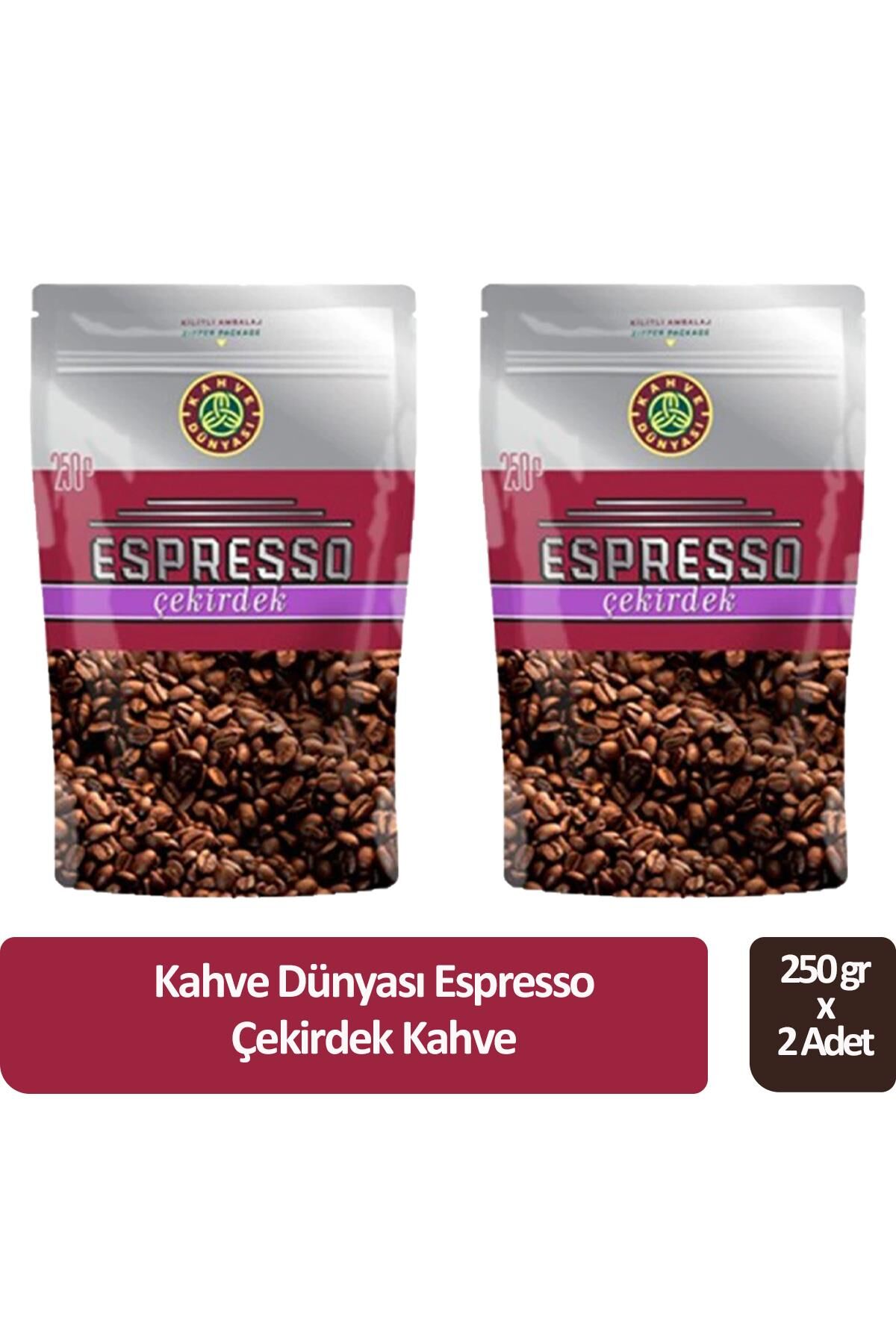 Kahve Dünyası Espresso Çekirdek Kahve 250 gr x 2 Adet