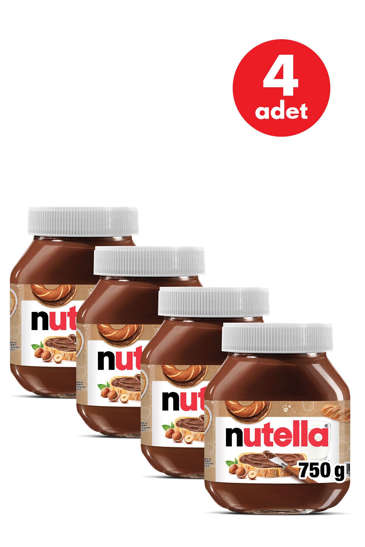 Kakaolu Fındık Kreması 750 Gr - 4 Adet