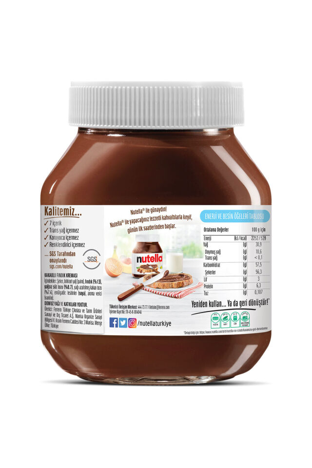 Kakaolu Fındık Kreması 750 Gr - 4 Adet