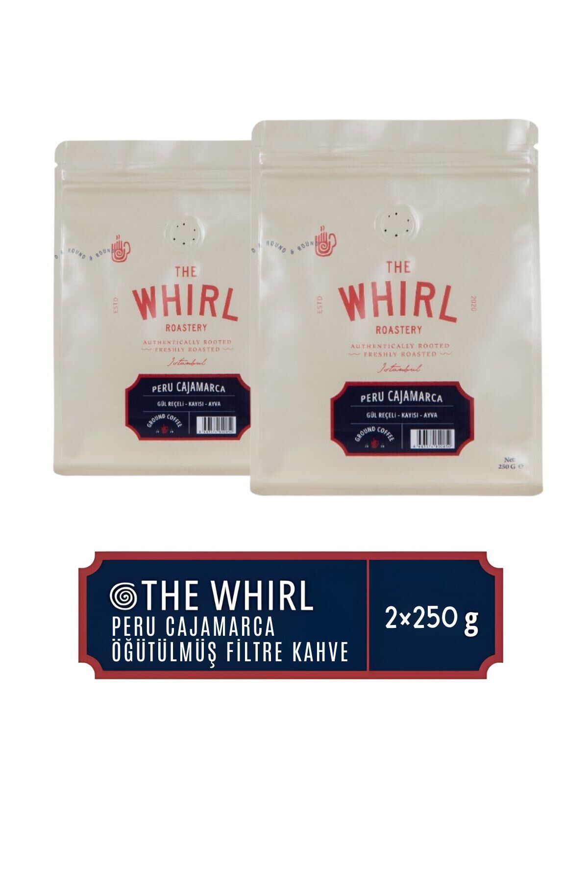 The Whirl Peru Cajamarca Öğütülmüş Filtre Kah 250 gr x 2 Adet