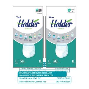 Holder Emici Külot Yetişkin Hasta Bezi Büyük Boy ( Large ) 30 Adet