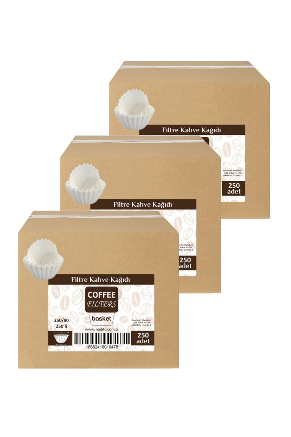 Coffeo Fıltres 250/90 250'li Filtre Kahve Kağıdı x 3 Adet