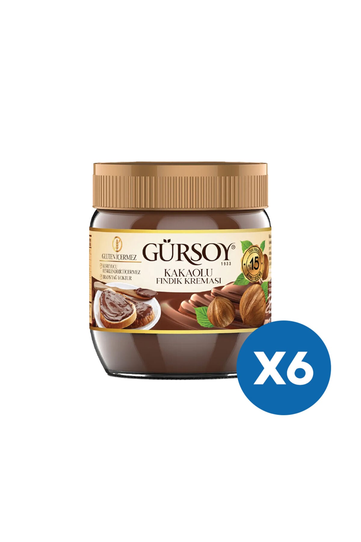 Kakaolu Fındık Kreması 400 g (6'lı Paket)
