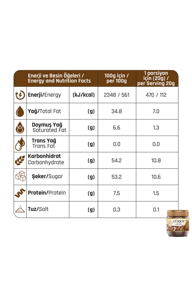 Kakaolu Fındık Kreması 400 g (6'lı Paket)