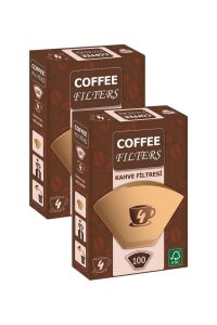 Coffeo Filters NO4 100 Adet Kahve Filtre Kağıdı x 2 Adet