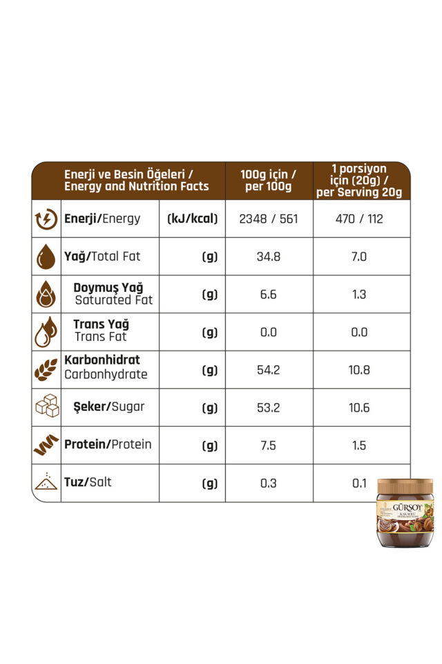Kakaolu Fındık Kreması 700 g (3'lü Paket)