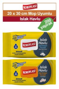 Çok Amaçlı Islak Temizlik Havlusu Ferah - Beyaz Sabun Kokulu 2x100 adet
