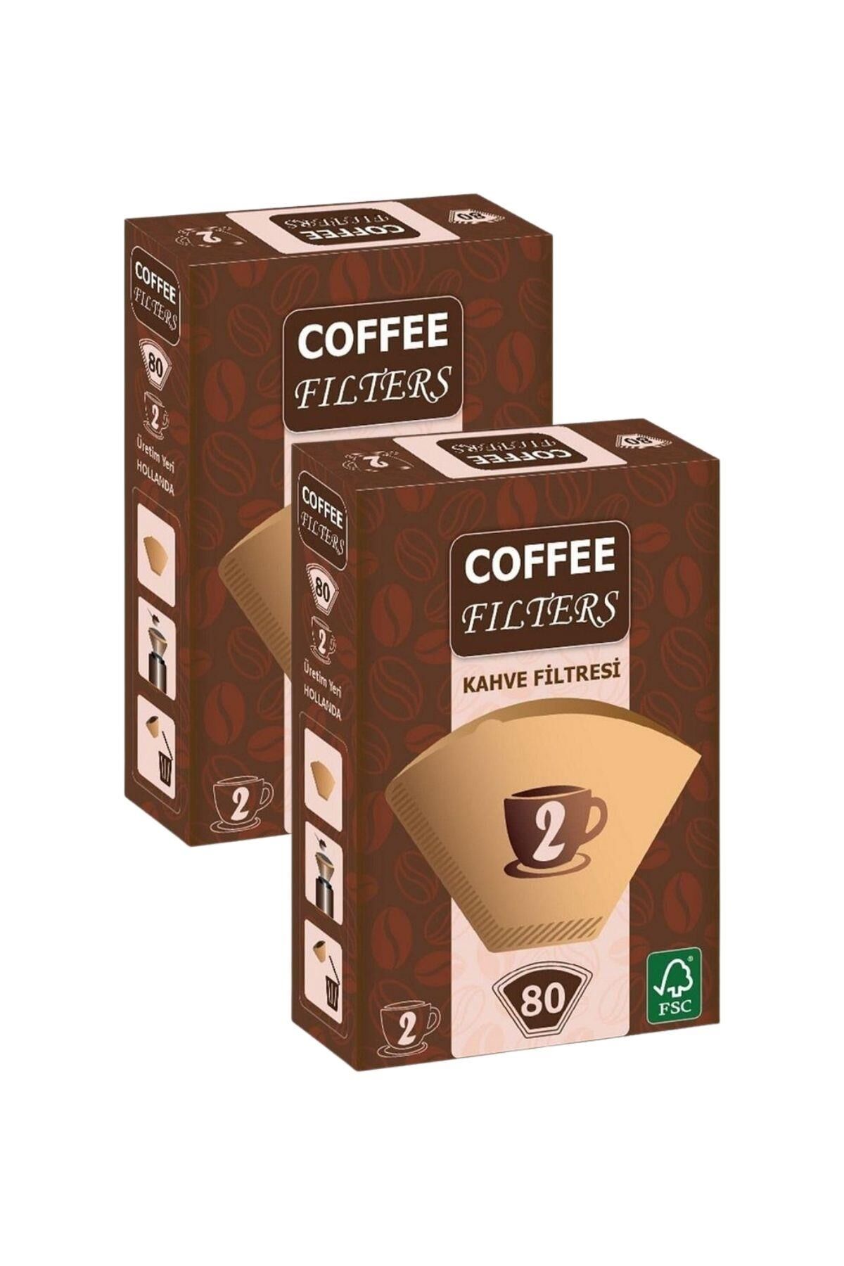 Coffeo Filters NO2 80 Adet Kahve Filtre Kağıdı x 2 Adet