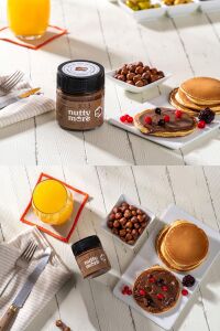 Abdurrahman Tatlıcı Tadıbu 330 gr x 2 Adet & Nutty More %33 Fındık Parçacıklı Kakaolu Fındık Ezmesi 200 gr