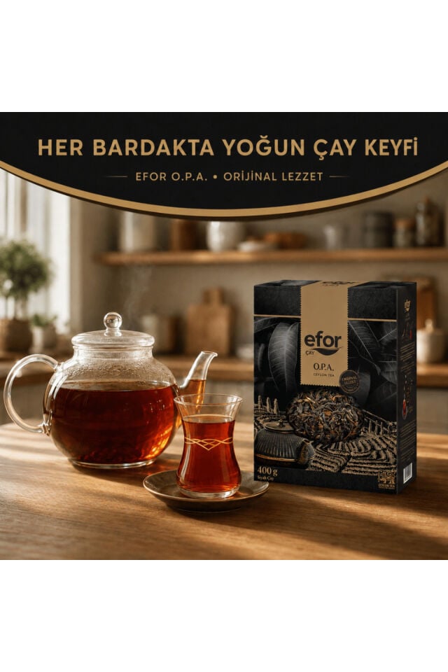 Efor Opa Ceylon Dökme Siyah Çay 400 gr - 10\'lu Koli