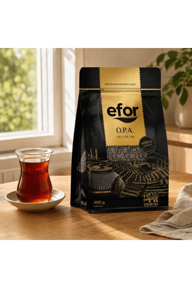 Efor Opa Ceylon Dökme Siyah Çay 400 gr - 10\'lu Koli