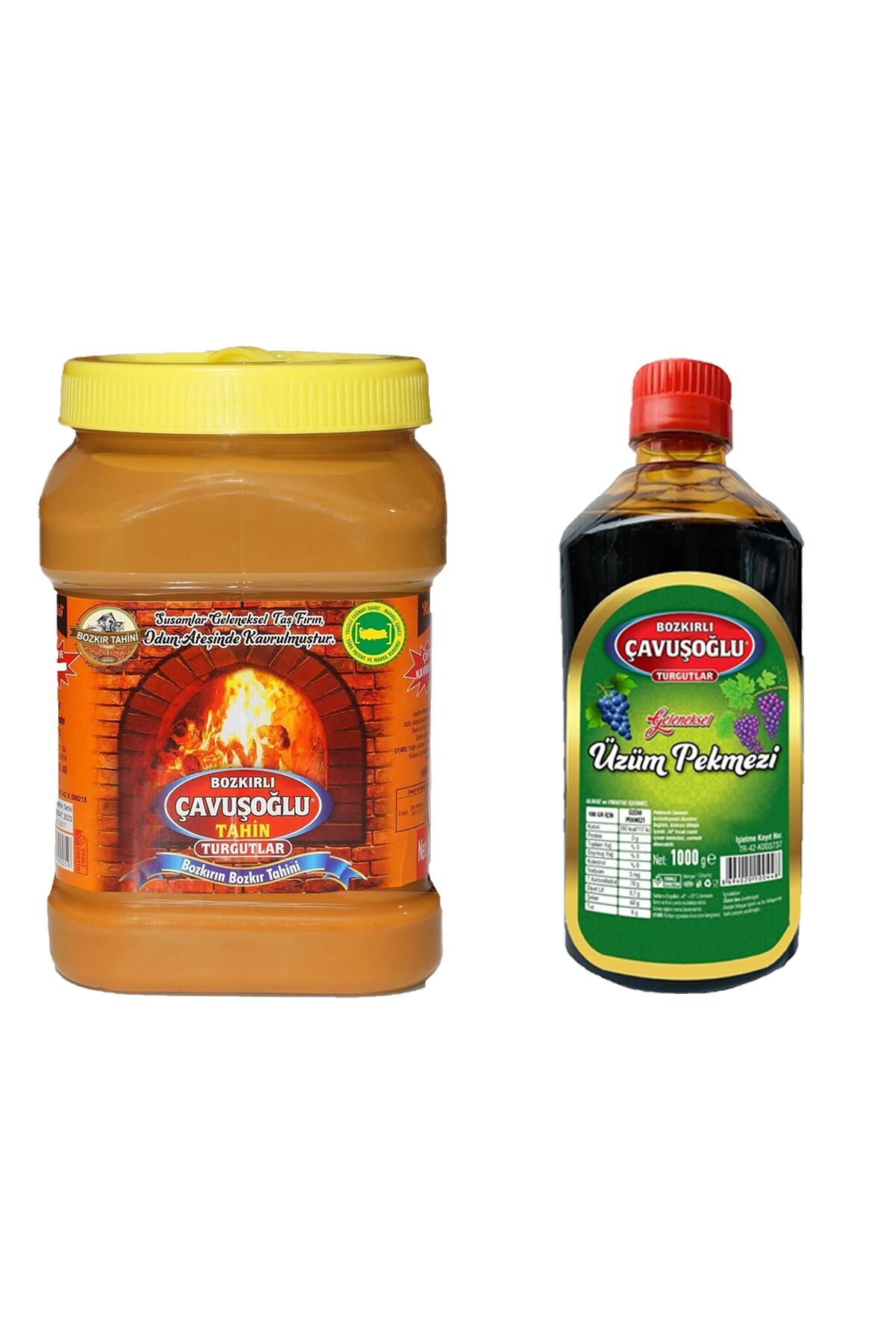Çavuşoğlu Tahin Kepekli 930 gr + Çavuşoğlu Üzüm Pekmezi 1000 gr