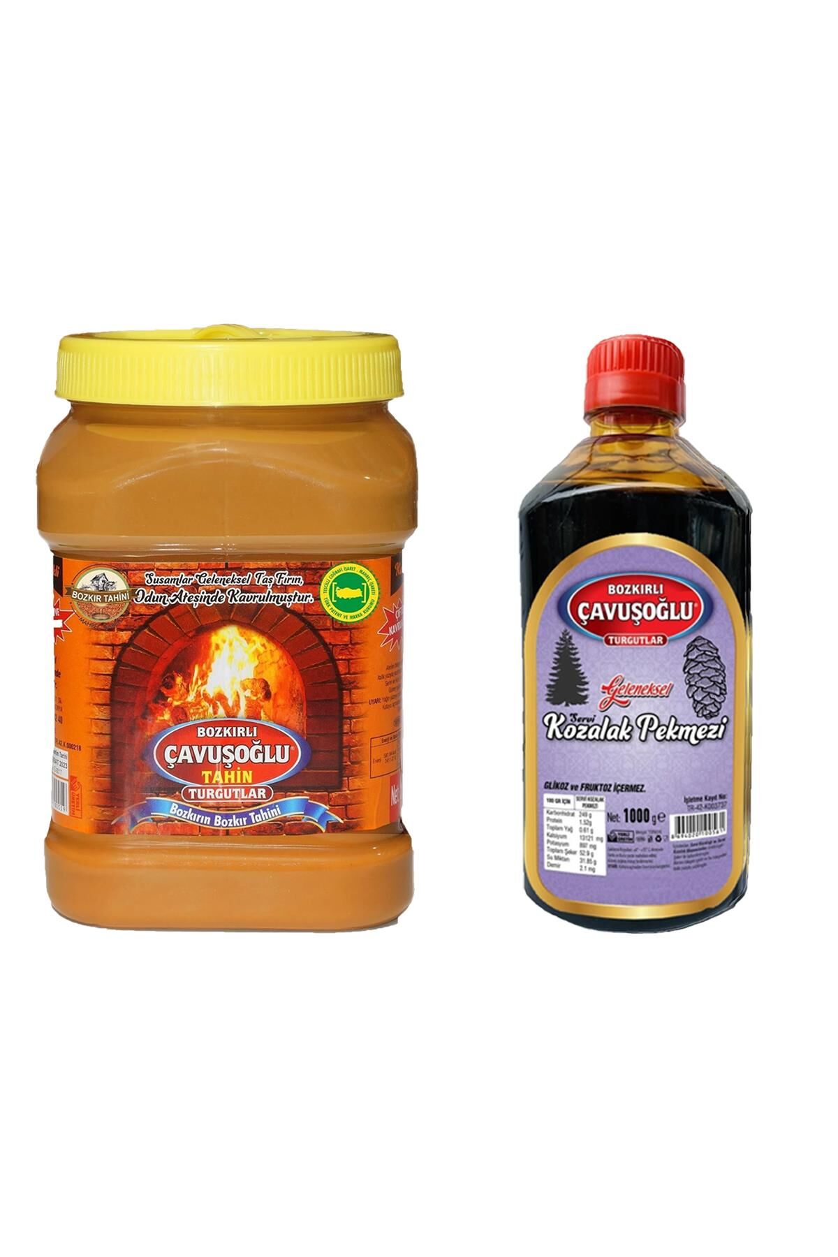 Çavuşoğlu Tahin Kepekli 930 gr + Çavuşoğlu Kozalak Pekmezi 1000 gr