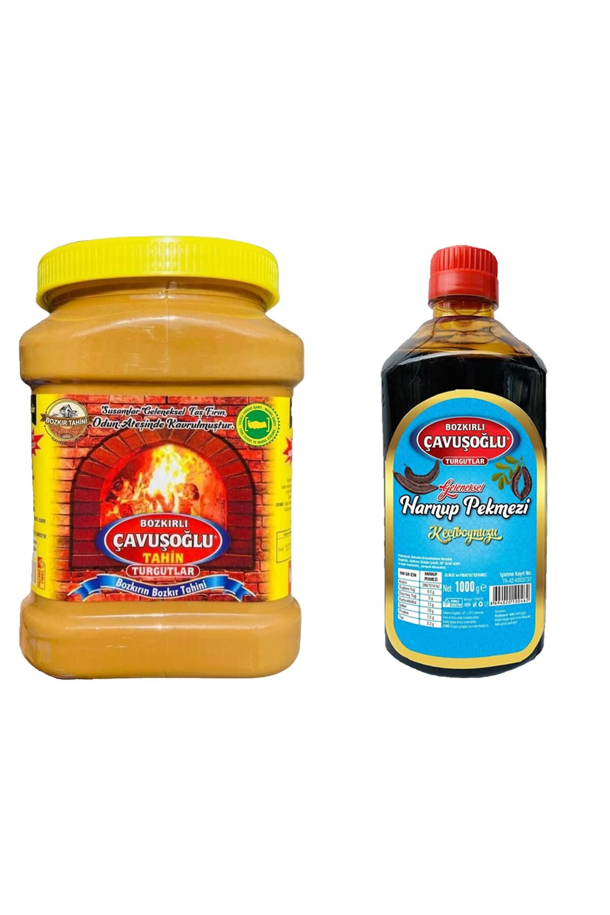 Çavuşoğlu Tahin Kepeksiz 930 gr + Çavuşoğlu Keçiboynuzu Pekmezi 1000 gr