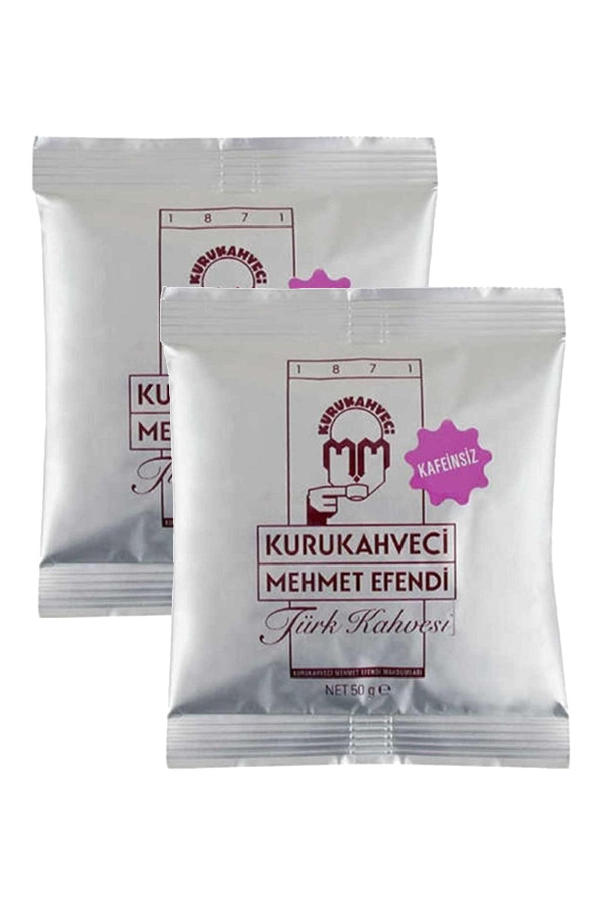 Mehmet Efendi Kafeinsiz Türk Kahvesi 50 G Folyo Ambalaj x 2 Adet
