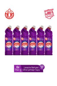 ULTRA KIVAMLI ÇAMAŞIR SUYU LAVANTA 750 GR X 6 ADET