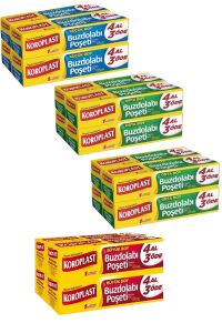 4 Al 3 Öde Set ( 1xküçük Boy, 2xorta Boy, 1x Büyük Boy ) Buz Dolabı Poşeti