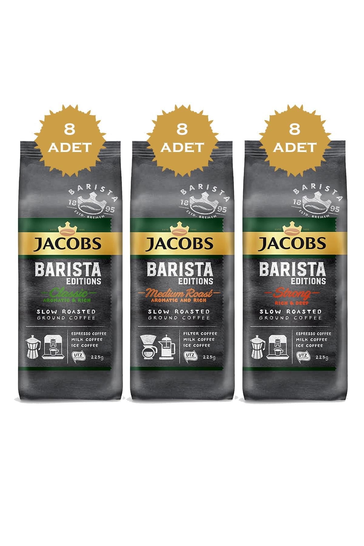 Jacobs Barista Editions Filtre Kahve Tanışma Paketi 225 gr x 24 Adet
