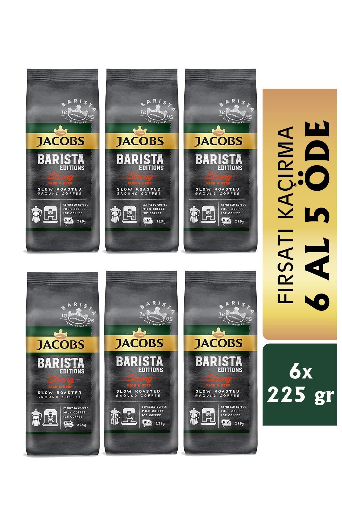 Jacobs Barista Editions Strong Filtre Kahve 225 gr 6 Al 5 Öde