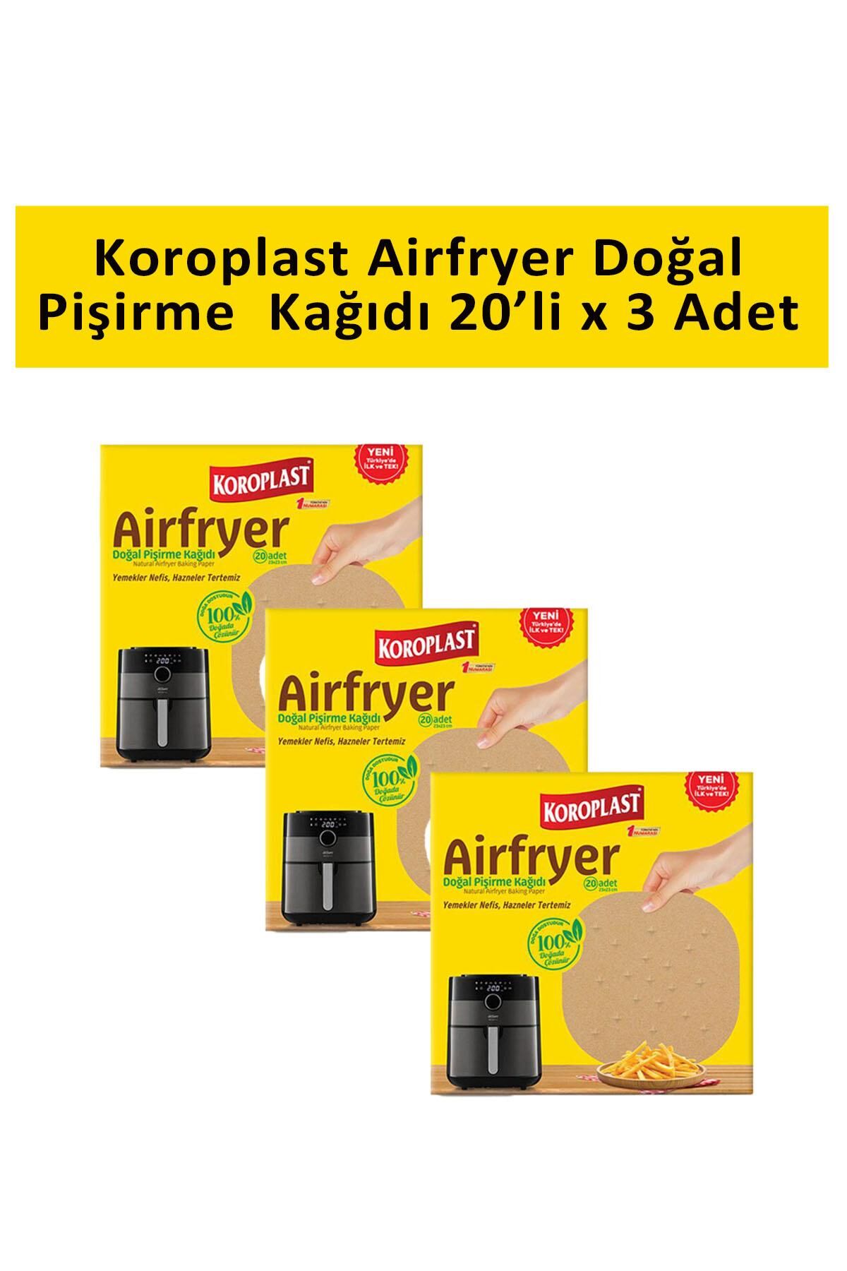 Airfryer Doğal Pişirme Kağıdı (XXL Uyumlu) X 3 Adet