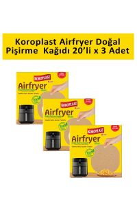 Airfryer Doğal Pişirme Kağıdı (XXL Uyumlu) X 3 Adet