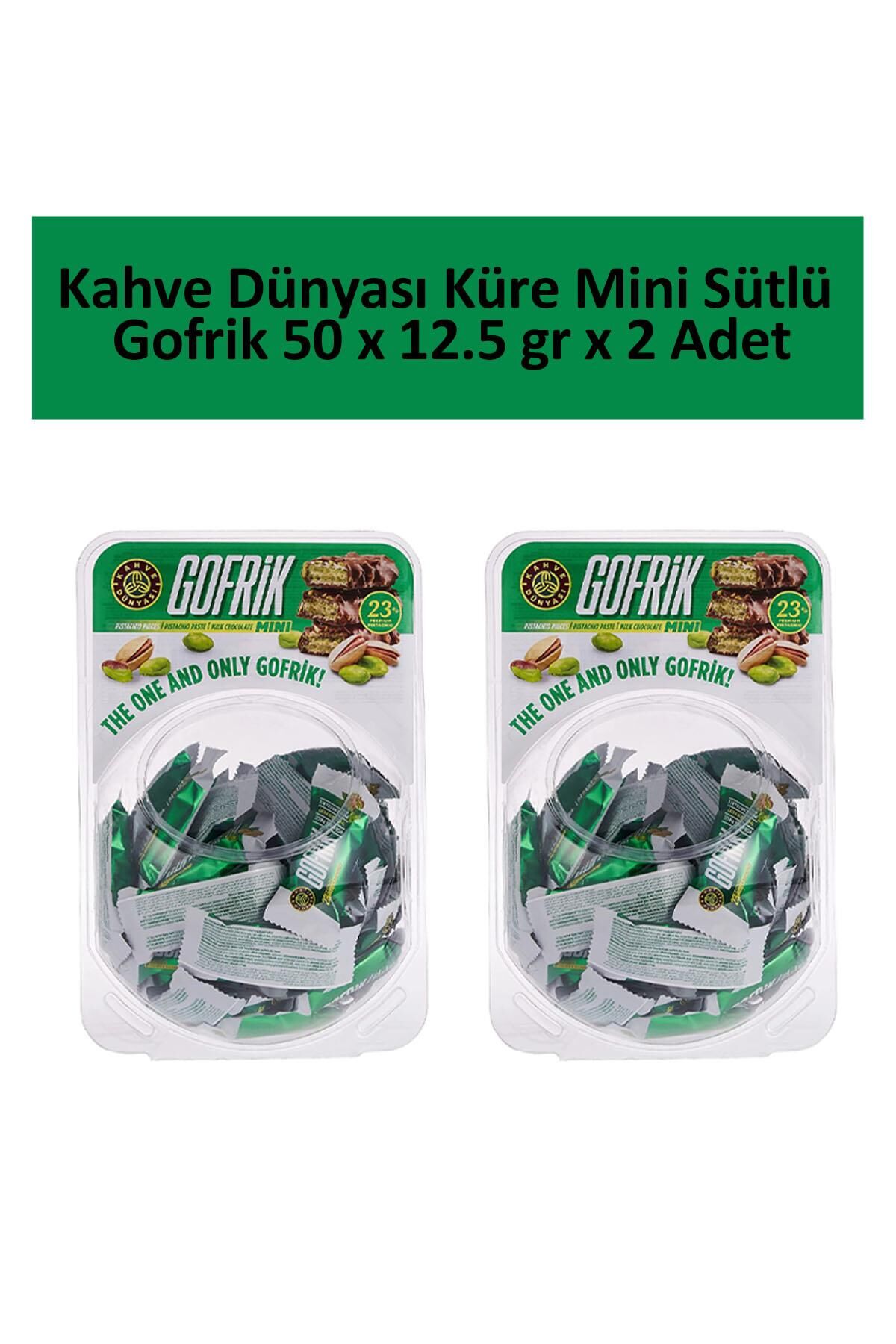 Kahve Dünyası Küre Mini Sütlü Gofrik 50 x 12.5 gr x 2 Adet