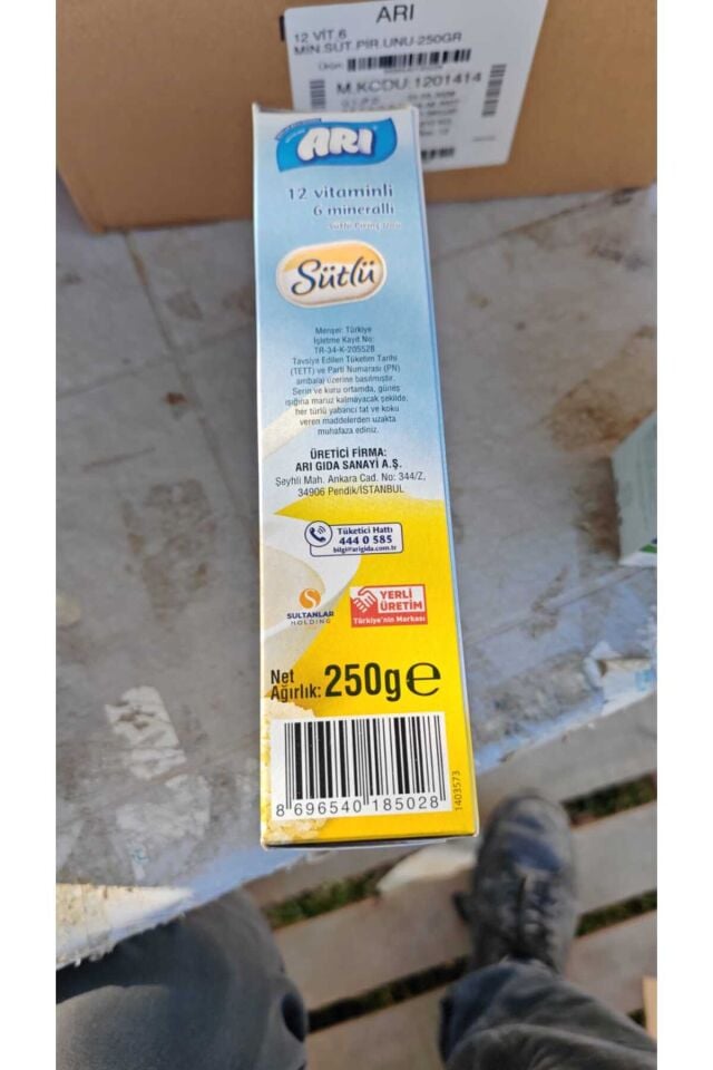 6LI PİRİNÇ UNU 250GR SÜTLÜ 12 VİTAMİNLİ 6 MİNERALLİ 6 ADET