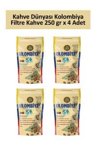 Kahve Dünyası Kolombiya Filtre Kahve 250 gr x 4 Adet