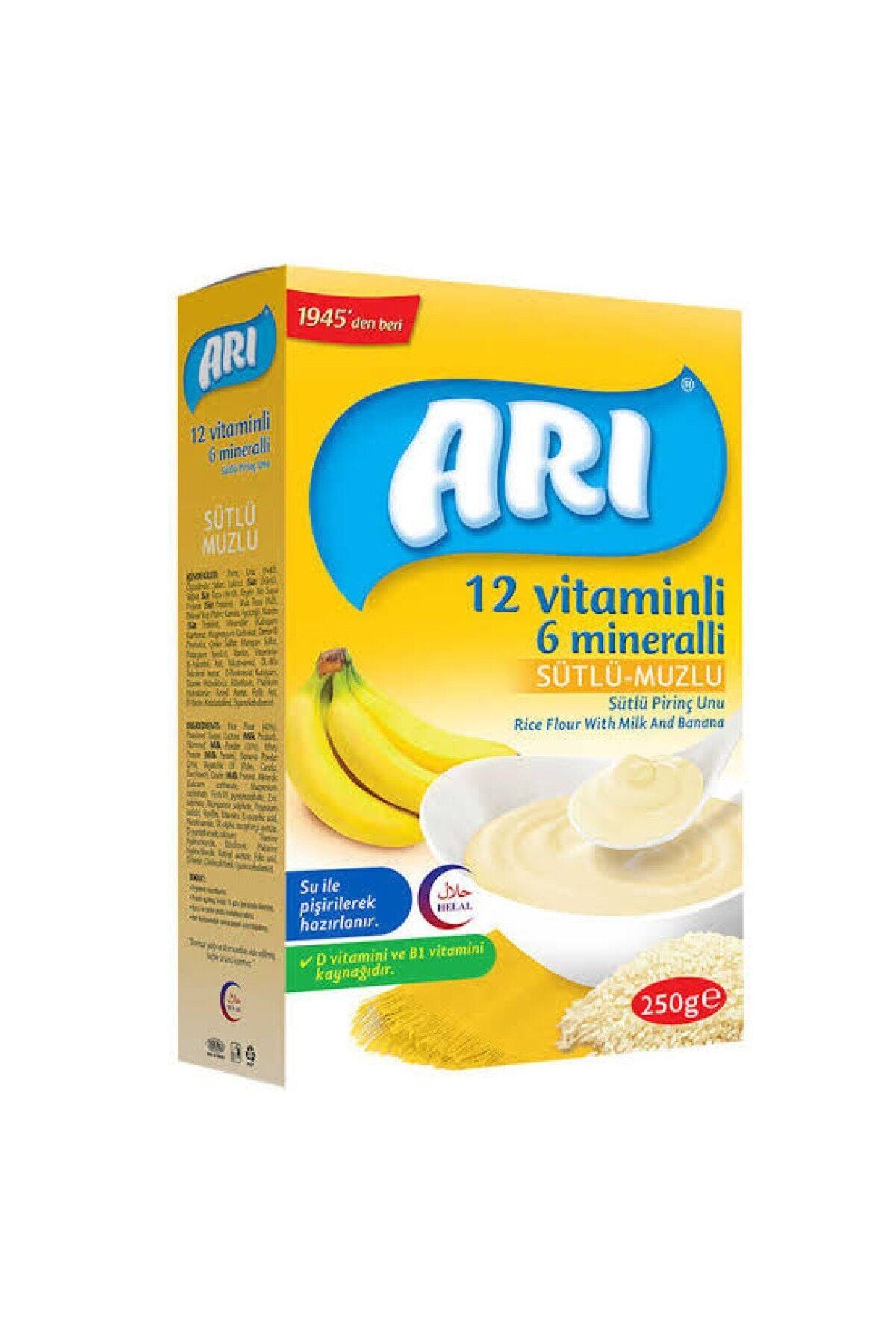 SÜTLÜ MUZLU 250 GR