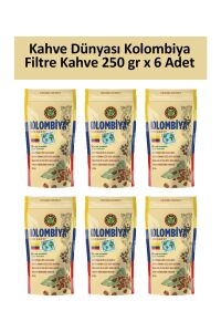 Kahve Dünyası Kolombiya Filtre Kahve 250 gr x 6 Adet