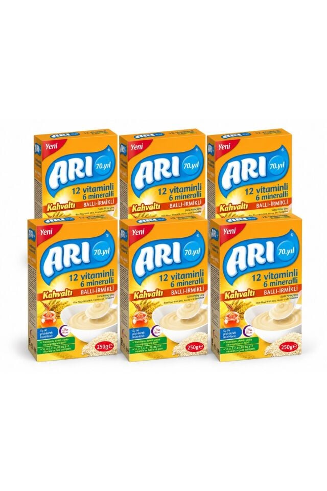 Pirinç Unu Ballı İrmikli 250 gr 6 lı
