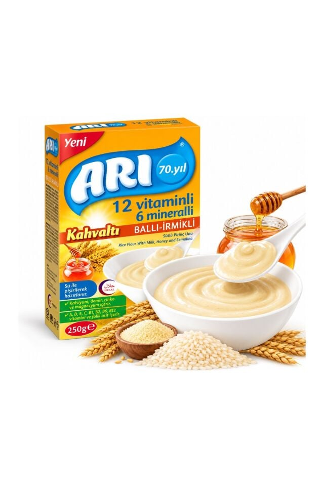 Pirinç Unu Ballı İrmikli 250 gr 6 lı