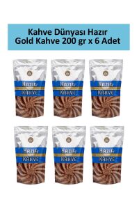 Kahve Dünyası Gold Hazır Kahve 200 gr x 6 Adet