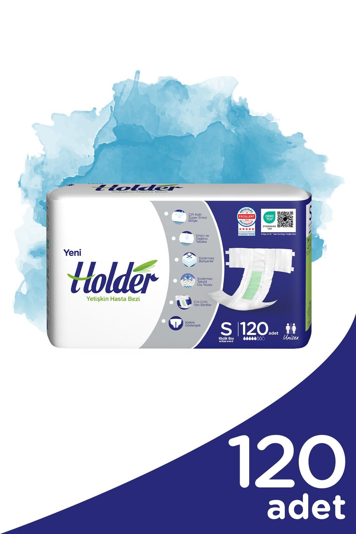 Holder Yetişkin Hasta Bezi Küçük Boy ( Small ) 30 x 4 Adet