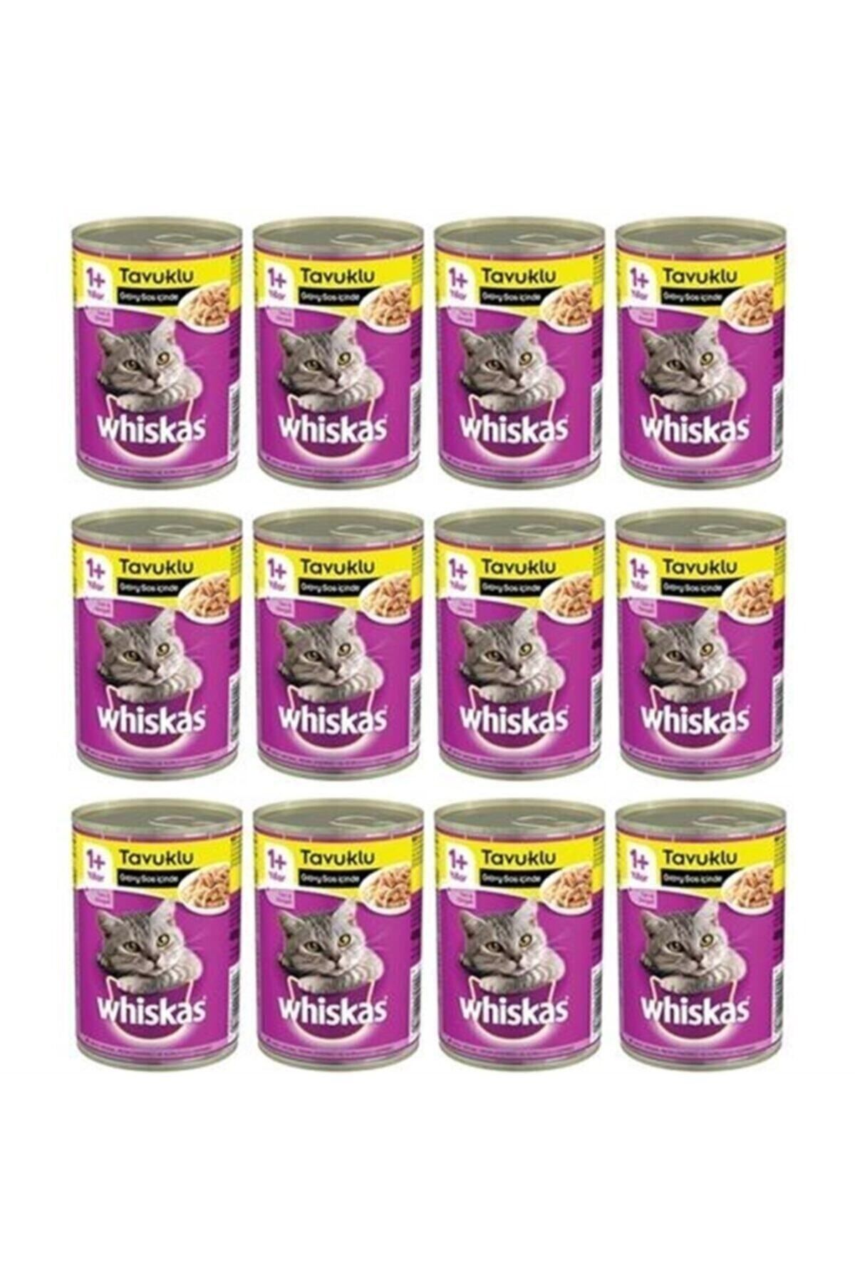 Whiskas Tavuklu Konserve Yetişkin Kedi Maması 400 gr x 24 Adet